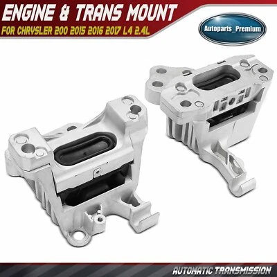 Montaje de motor y transmisión 2 piezas para Chrysler 200 2015 2016 2017 L4 2,4 L Foto 1 de 4