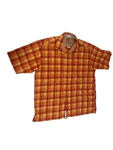 Ecko Unltd Herren 2XL Hemd mit Knopfleiste orange kariert Kurzarm Tasche - Bild 1 von 7