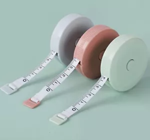 Retractable Soft Tape Measure Measuring for Body Fabric Sewing Tailor Pink New - Picture 1 of 7