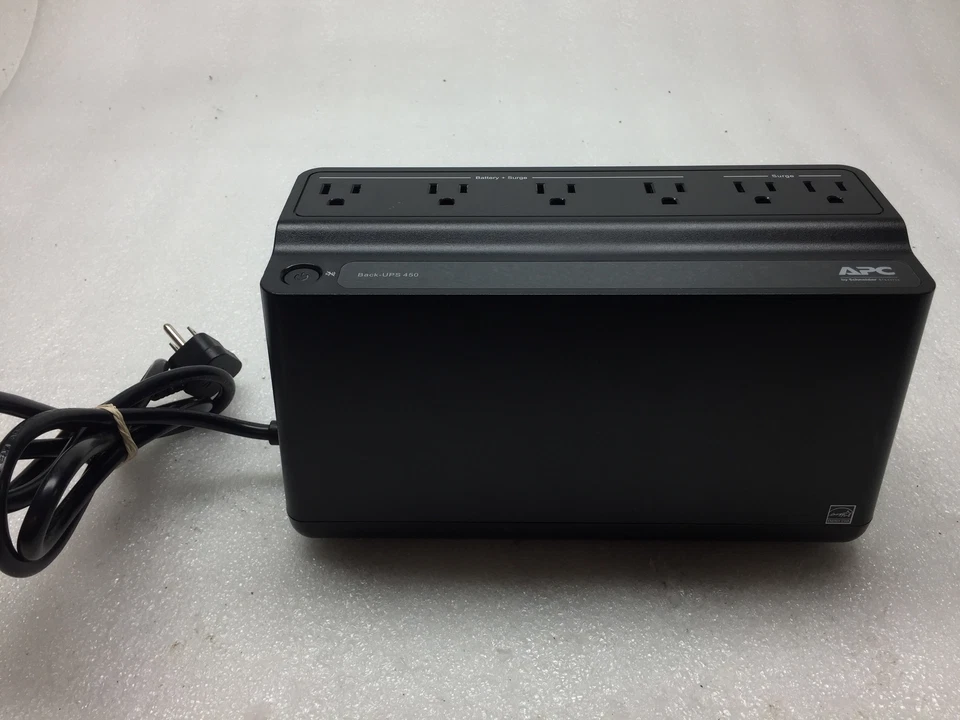 APC Back-UPS 450 BN450M 120V 6A 450VA 255W 6-Outlet Surge Protector NO BATTERY - Image 1 of 4