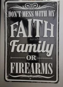 "Faith Family"  Small Parking Sign - Picture 1 of 1