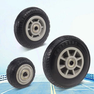Vollgummi Silent Wheel mittelschwere Laufrolle 4/5/6/8 Zoll Trolley Anhänger Rad - Bild 1 von 13