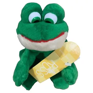 Vintage Russ Beanie Bunch Frog FERGIE 8” Stuffed Animal Plush NWT 1990’s - Picture 1 of 7