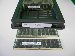 Samsung 64GB RAM - DDR4 4DRx4 PC4-2666V ECC Reg. LRDIMM M386A8K40BM2-CTD7Q - Photo 1/2