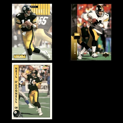 Neil ODonnell Lot 3 Football Cards 1994 Skybox Impact Pittsburgh Steelers Set NM - Image 1 of 4