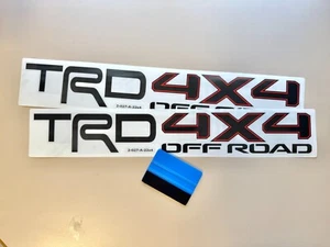 2 x 4x4 Off-Road Stickers Compatible w/ TRD Four Wheel Drive Decals 22" x 4" - Picture 1 of 17