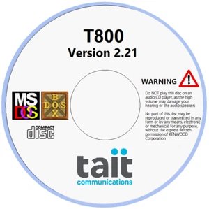 Tait Programming Software Ver. 2.21 for T800 Series Bases & Repeaters - Picture 1 of 4