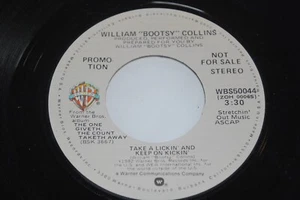 William Bootsy Collins 45 RPM 7" Take A Lickin' and Keep On Kickin' Rare Promo!! - Picture 1 of 2