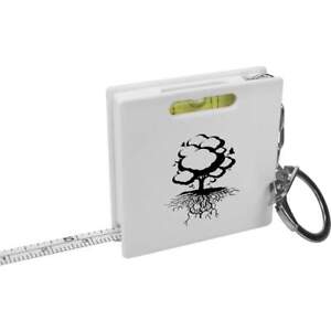 'Tree With Roots' Keyring Tape Measure / Spirit Level Tool (KM00001189)