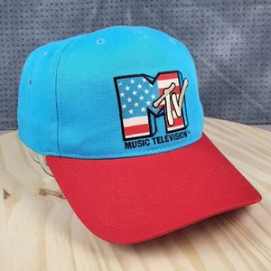 MTV Music Television Royal Blue Cap One Size Strap Back - Picture 1 of 10
