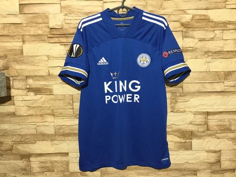LEICESTER CITY 2020 2021 Home Football Shirt Soccer Jersey Adidas Sz L Cover