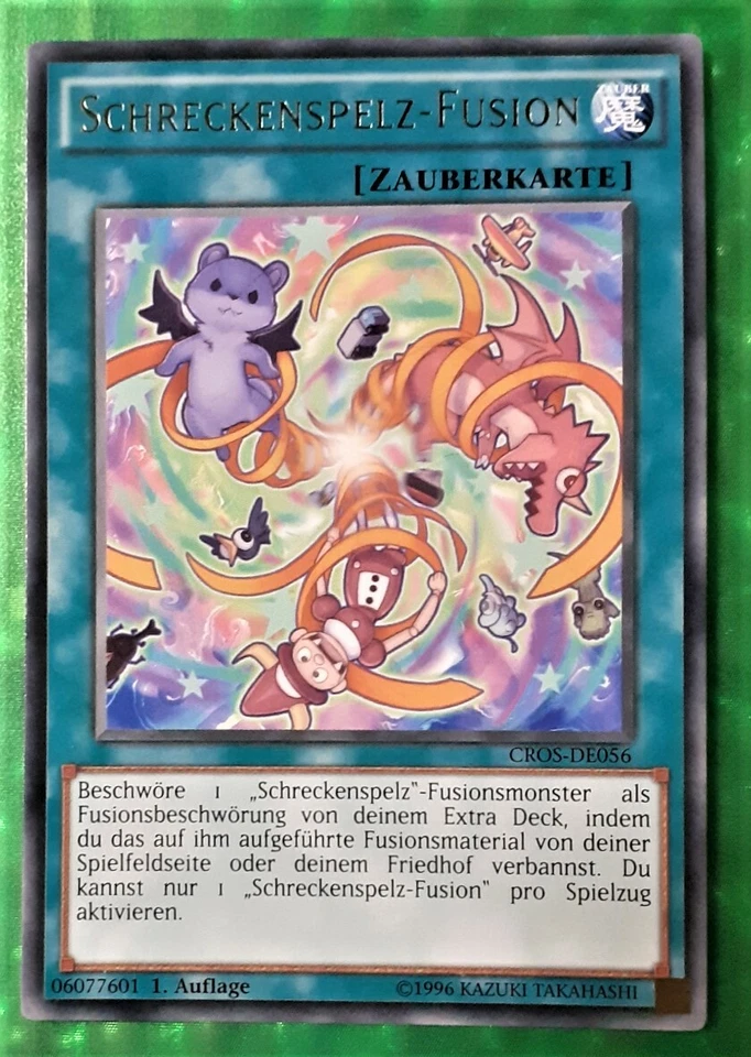 Yu-Gi-Oh CROS, Schreckenspelz-Fusion "near mint", 1.Auflage NEU - Bild 1 von 1