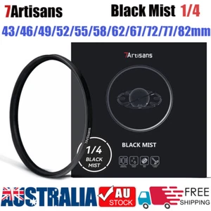 7artisans Black Mist 1/4 Soft Filter 43/46/49/52/55/58/62/67/72/77/82mm Diffusio - Picture 1 of 9