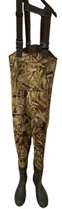 Cabelas Camo Chest Waders Mens Size 11R Advantage Wetland Hunting Fishing - Picture 1 of 10