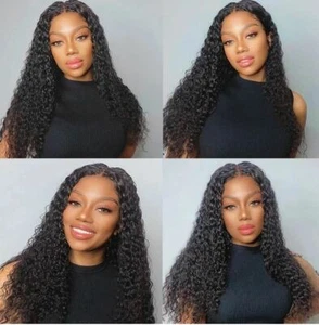 100% Deep Curly Bundles Human Hair Weave Bundles 12-18inches - Picture 1 of 19