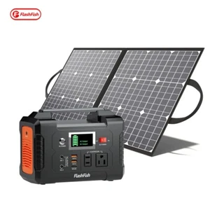 Portable 200W/40800mAh Power Station 100W/18V Solar Panel Home/Garden/Electronic - Picture 1 of 38