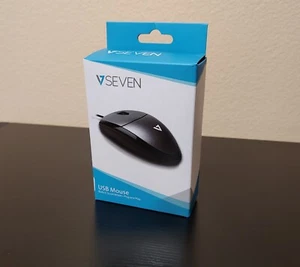 V7 MV3000010-5NC Full size USB Optical Mouse - Wired - open box - Picture 1 of 2