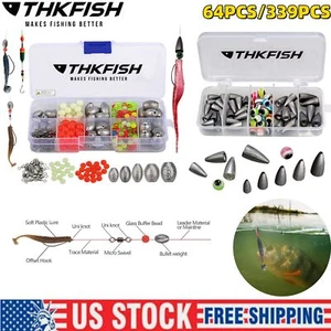 Juego surtido de pesas de pesca con bala 64/339 piezas hundidores lubina gusano pesas hundidor - Imagen 1 de 15