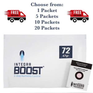 NEW Integra Boost 2 Way Humidity Control Regulator Pack 72% 67 Grams Sealed