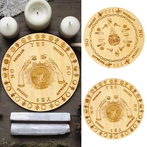 Wooden Witch Pendulum Board Kit Witchcraft Divination Tools Spirit Altar - Picture 1 of 13