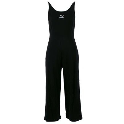 PUMA Damen Jersey Ripp Jumpsuit 599601 Schwarz / M / Einteiler, Overall - Bild 1 von 4