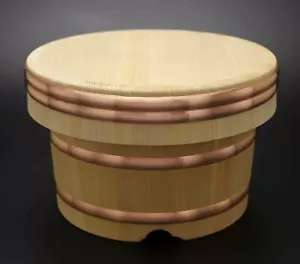 Holz Reisglas Ohitsu Tub Edobitsu kleine Größe Sawara Zypresse Made in Japan - Bild 1 von 6