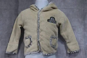 Little Beginnings 3-6 Months Baby Bathrobe Car Hooded EUC - Picture 1 of 4