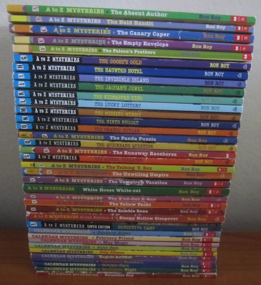 LOT OF 37 A TO Z and CALENDAR MYSTERIES CHAPTER BOOKS BY RON ROY - Image 1 of 2