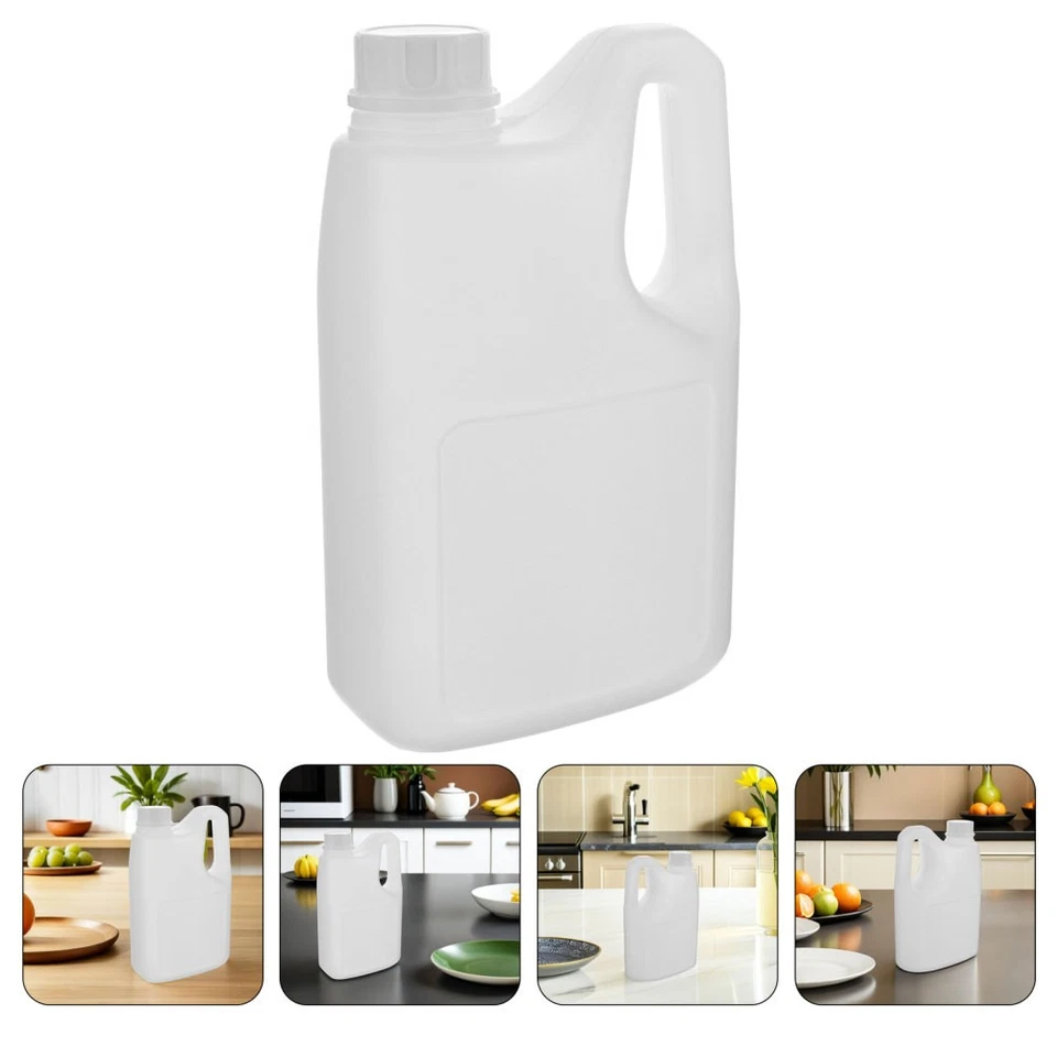  2 Stück Getränkebehälter aus Kunststoff mit Griff und Deckel, 2 l, leere - Bild 1 von 4