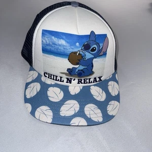 Disney Stitch Lilo & Stitch Chill N’ Relax Trucker Snapback Mütze Mesh Strand Cap - Bild 1 von 8