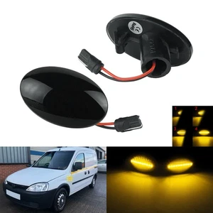2x GELB Led Seitenblinker Blinker für Opel Corsa C X01 09.2000-12.2009 Schwarz - Bild 1 von 12