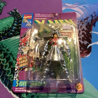 VINTAGE 1994 SILVER SAMURAI EVIL MUTANTS ACTION FIGURE TOY BIZ NEW X-MEN MARVEL - Image 1 of 2
