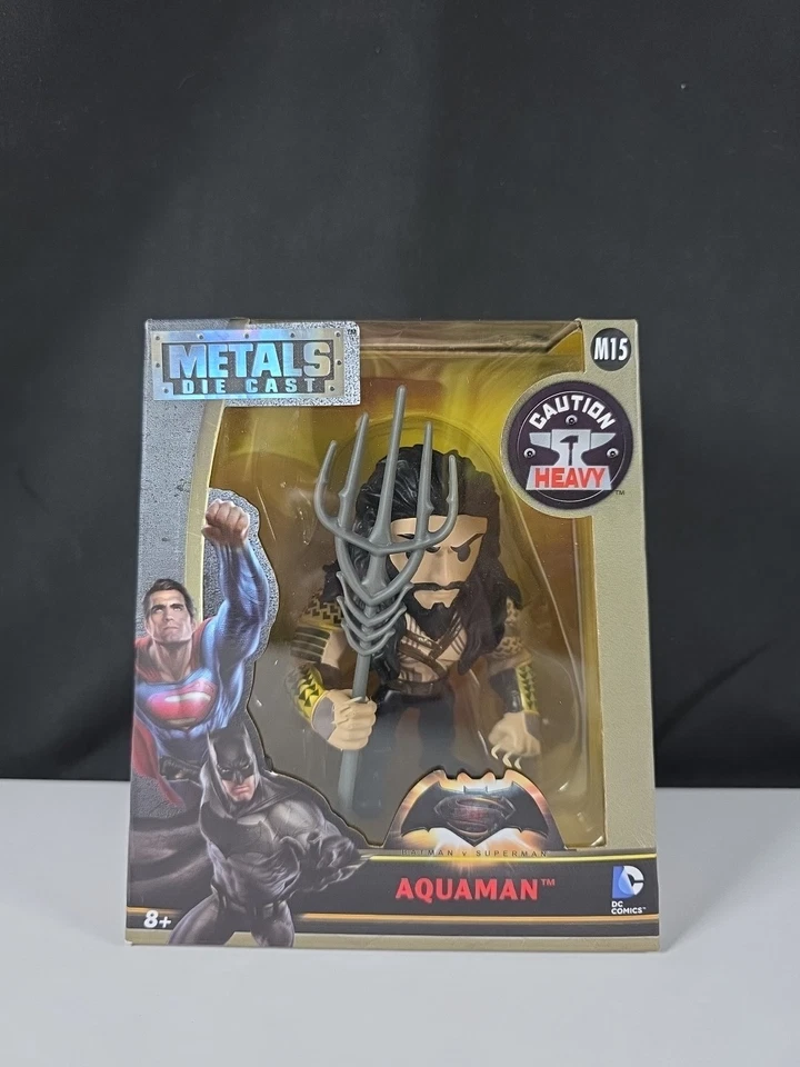 Figura de juguetes Jada fundidos a presión Aquaman DC Comics Metals M15 Foto 1 de 4