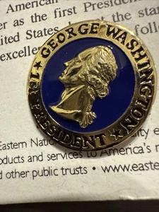 George Washington President Classic Lapel Pin #1 With Original Card/ Description - Picture 1 of 4