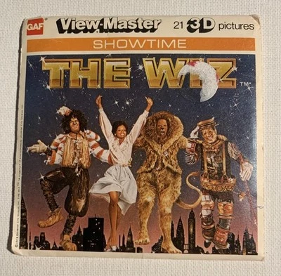 View-Master THE WIZ Michael Jackson & Diana Ross - J14 - 3 Reel Set + Booklet - Image 1 of 4