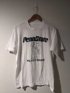 Vintage 1995 Penn State College Football History Day White Large T-Shirt - Picture 1 of 6