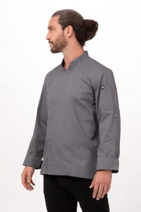 Chef Works Mens Lansing Chef Coat (BCMC010) - Picture 1 of 4