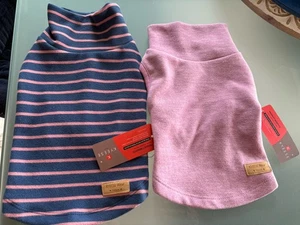 2 KYEESE Dog Shirt Pink And Blue Size Small 11 Inch Long - Picture 1 of 7