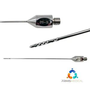 Wells Johnson 25 x 3 Becker Grater Liposuction Cannula 12" - Imagen 1 de 5