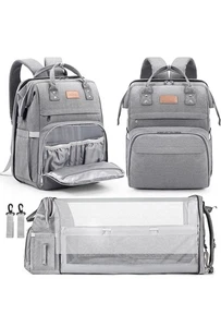Diaper Bag Backpack, Large Capacity Multifunction - Picture 1 of 6