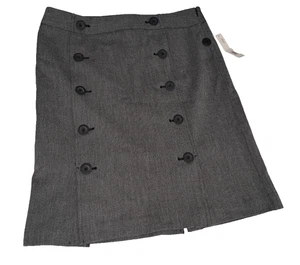 Bleistiftrock mit Knöpfen grau Damengröße 14 Knie L neu Apt 9  - Bild 1 von 8