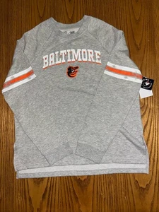 BALTIMORE ORIOLES MLB LEICHTER DAMENPULLOVER SWEATSHIRT MIT RUNDHALSAUSSCHNITT SMALL - Bild 1 von 4