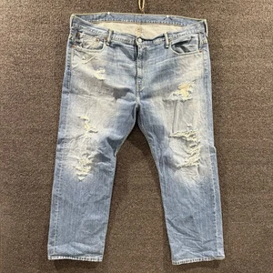 Levi 569 Mens 40x30 Straight Jeans Blue Denim Casual - Picture 1 of 9