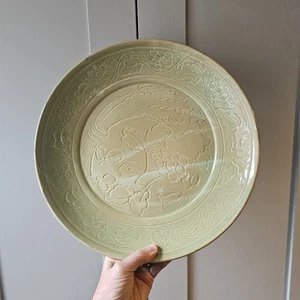 Royal Doulton Frank Brangwyn Arts & Crafts 1920er Sgraffito handbemalter Teller - Bild 1 von 6