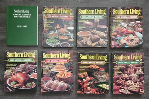 Lot of 8 Southern Living Cookbooks: Annual Recipes 1979 - 1985 and Master Index - Picture 1 of 17