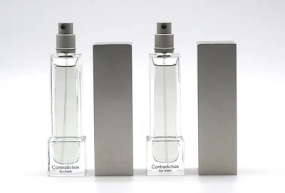 💼 2x Contradiction For Men de Calvin Klein 1 oz 30 ml EDT spray vintage Foto 1 de 4