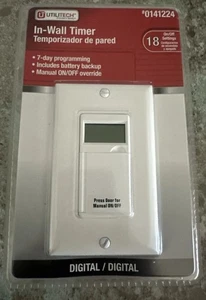 UTILITTECH Digital IN WALL TIMER 0141224 New Sealed - Picture 1 of 2