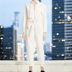 Ted Baker | Forisa Long Sleeve Stretch  Cotton Corduroy Jumpsuit Size 8 - Picture 1 of 13