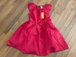 Gymboree Girls Red Fancy Holiday Pictures Party Dress Size 7 New - Picture 1 of 6