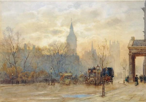 Herbert Menzies Marshall "Whitehall" autumn british road transport victorian - Picture 1 of 4